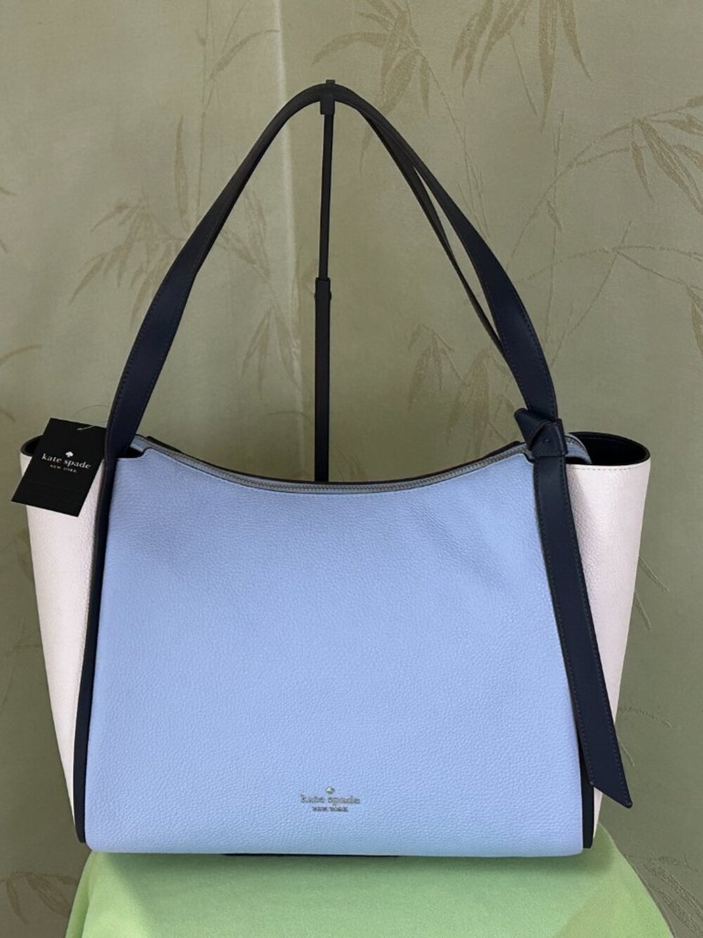 KATE SPADE KNOTT TOTE BAG:NWT COLORBLOCK NORTH STAR MULTI